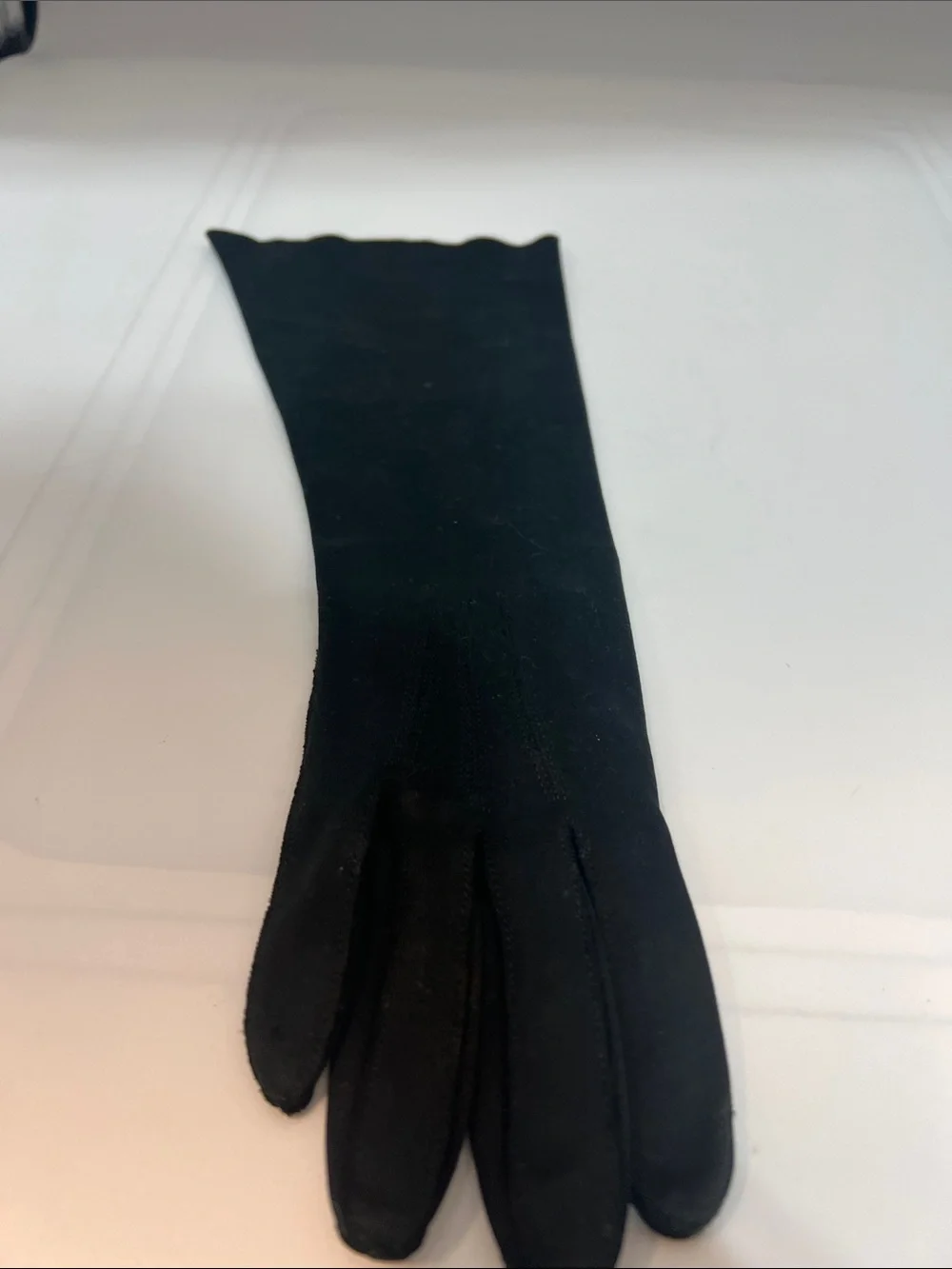 Vintage Black Dress Gloves Small Mid-Length Formal Evening Gloves